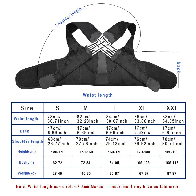 Adjustable Posture Corrector Belt