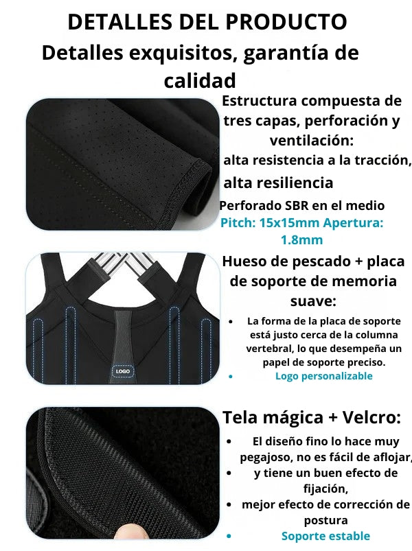 🔥Oferta de Black Friday🔥 Cinturón Corrector de Postura Ajustable – ¡50 unidades disponibles a precio de costo!