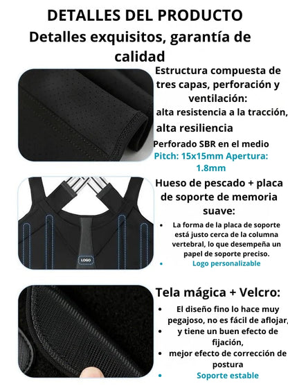 🔥Oferta de Black Friday🔥 Cinturón Corrector de Postura Ajustable – ¡50 unidades disponibles a precio de costo!