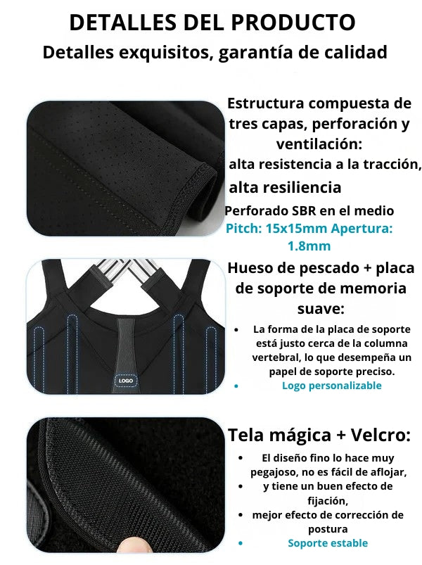 🔥Oferta de Black Friday🔥 Cinturón Corrector de Postura Ajustable – ¡50 unidades disponibles a precio de costo!