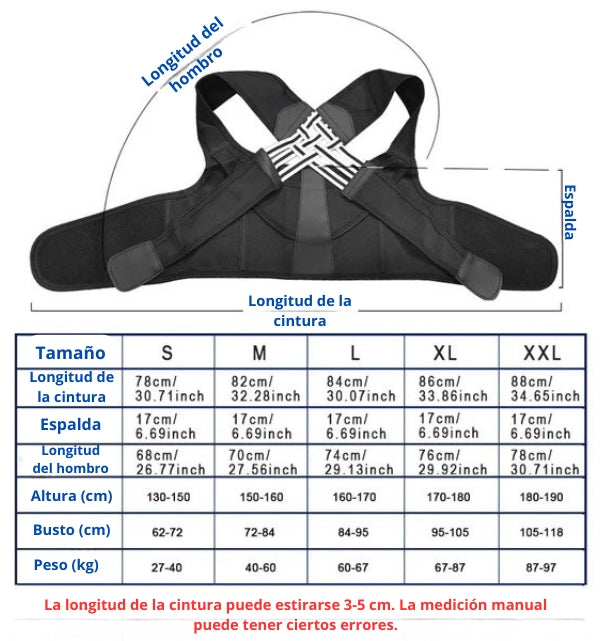 🔥Oferta de Black Friday🔥 Cinturón Corrector de Postura Ajustable – ¡50 unidades disponibles a precio de costo!