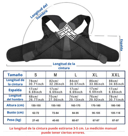 🔥Oferta de Black Friday🔥 Cinturón Corrector de Postura Ajustable – ¡50 unidades disponibles a precio de costo!